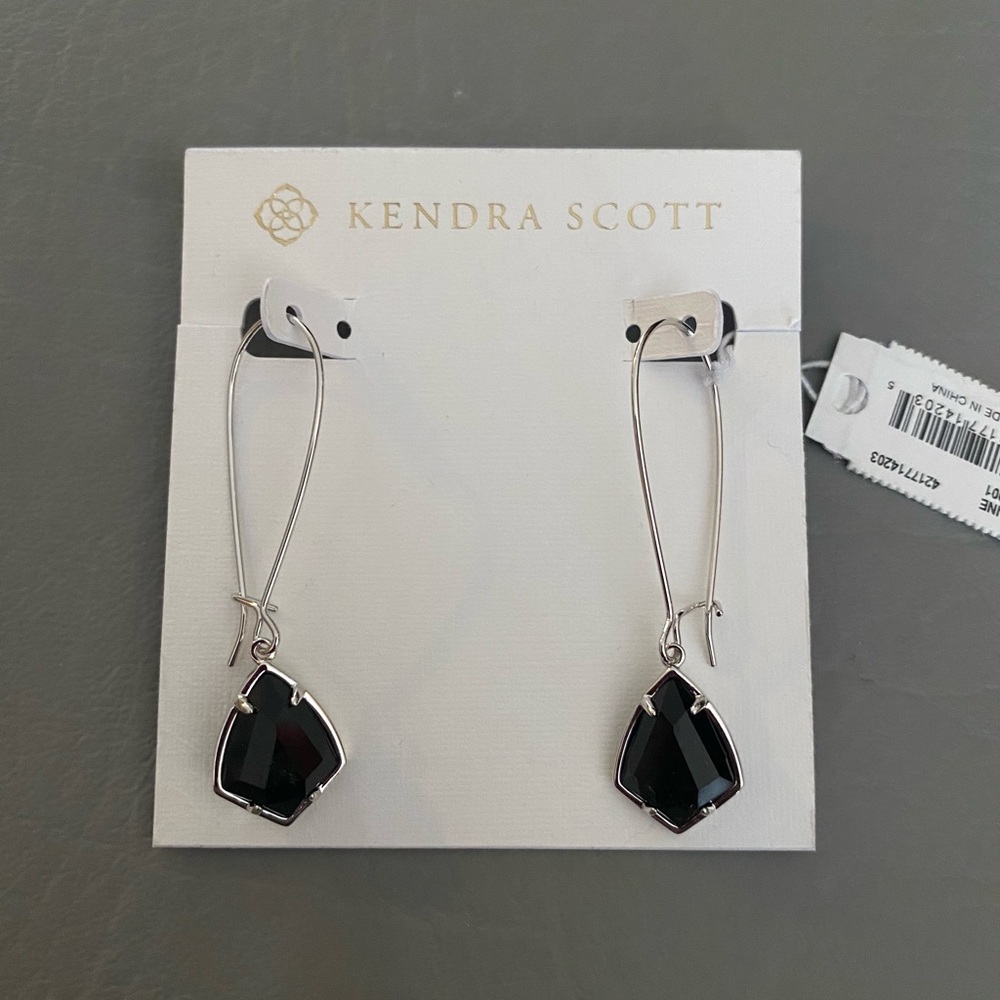 New Kendra Scott Carinne earrings in black - Picture 2 of 2